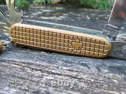 Ultra Rare Swiss Bianco Copper Huntsman Swiss Army Knife 10 years of Patina