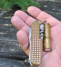 Ultra Rare Swiss Bianco Copper Huntsman Swiss Army Knife 10 years of Patina