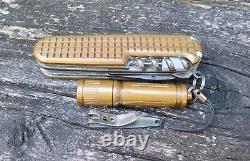 Ultra Rare Swiss Bianco Copper Huntsman Swiss Army Knife 10 years of Patina