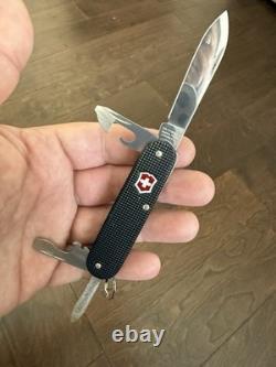 Ultra Rare Victorinox Cadet Alox Black with Red Shield