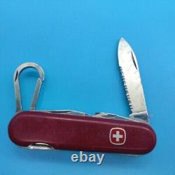 Used Rare Wenger Swiss Army ZERMATT Pocket Knife Multi-Tool RARE CARABINER