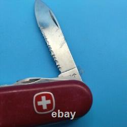 Used Rare Wenger Swiss Army ZERMATT Pocket Knife Multi-Tool RARE CARABINER