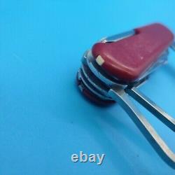 Used Rare Wenger Swiss Army ZERMATT Pocket Knife Multi-Tool RARE CARABINER