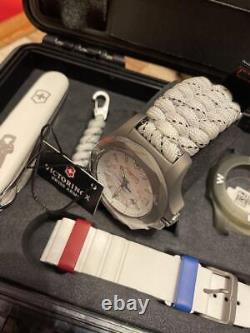 Used Victorinox Swiss Army Knife Watch Set with Case Rare FromJapan