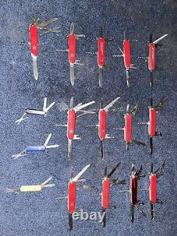 Used victorinox swiss army knife lot