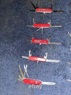 Used victorinox swiss army knife lot