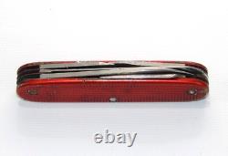 VICTORINOX 1950's Pioneer Farmer Red Alox Swiss Army Knife with Old Cross