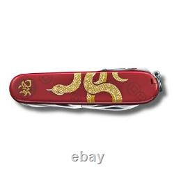 VICTORINOX Army Knife Huntsman Year of the Snake 2025 Red 1.3714. E14 Limited