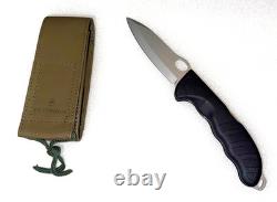 VICTORINOX HUNTER PRO / BLACK LOCKBLADE With POUCH SWITZERLAND