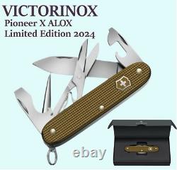 VICTORINOX Pioneer X ALOX Limited Edition 2024 Brown Multitool Swiss Army Knife