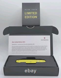 VICTORINOX Pioneer X Alox LIMITED EDITION 2023 Swiss Army Knife Electric Yellow