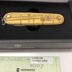 VICTORINOX SWISS ARMY KNIFE LIMITED EDITION 2016 climber gold