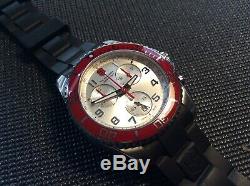 VICTORINOX SWISS ARMY MEN'S CHRONO SILVER/Knife RED/BLACK MAVERICK WATCH 241433