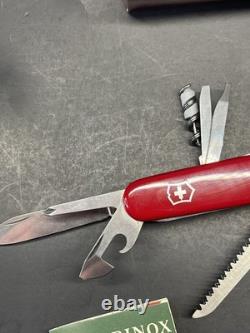 VICTORINOX SWISS CHAMP 1.6795 OFFICERS ARMY KNIFE 29 TOOL With BOX PAPERS