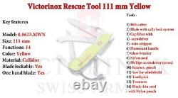 VICTORINOX Swiss Army Yellow Rescue Tool With Cordura Pouch SWITZERLAND