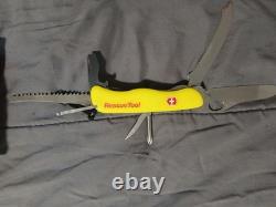 VICTORINOX Swiss Army Yellow Rescue Tool With Cordura Pouch SWITZERLAND. NEW