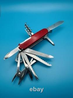 VICTORINOX Swiss Champ SuperTimer Swiss Army Knife Multi Tool 91mm RED