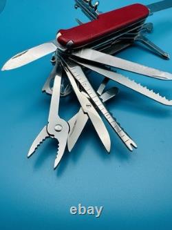 VICTORINOX Swiss Champ SuperTimer Swiss Army Knife Multi Tool 91mm RED