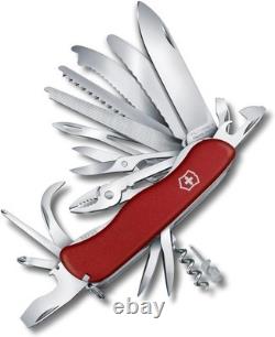 VICTORINOX Work Champ XL Lockblade Swiss Army Knife Milti Tool 111mm RED NEW