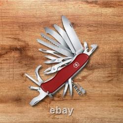 VICTORINOX Work Champ XL Lockblade Swiss Army Knife Milti Tool 111mm RED NEW