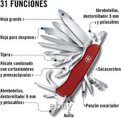 VICTORINOX Work Champ XL Lockblade Swiss Army Knife Milti Tool 111mm RED NEW