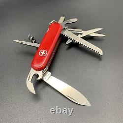 VINTAGE RARE Wenger Delemont FORESTER 85mm 8-Tool Red Swiss Army Knife NEW