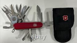 VINTAGE VICTORINOX SWISS ARMY KNIFE OFFICER SUISSE ROSTFREI With POUCH