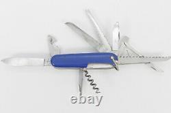 VTG VICTORIA Fischermesser Swiss Army Knife BLUE Cellidor PAT Stamp RARE 1951-57