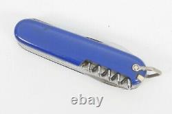 VTG VICTORIA Fischermesser Swiss Army Knife BLUE Cellidor PAT Stamp RARE 1951-57