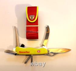 VTG VICTORINOX Rescue Tool Swiss Folding Pocket Knife w\original textile case