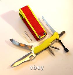 VTG VICTORINOX Rescue Tool Swiss Folding Pocket Knife w\original textile case