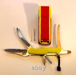 VTG VICTORINOX Rescue Tool Swiss Folding Pocket Knife w\original textile case