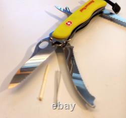 VTG VICTORINOX Rescue Tool Swiss Folding Pocket Knife w\original textile case