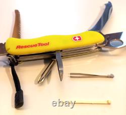 VTG VICTORINOX Rescue Tool Swiss Folding Pocket Knife w\original textile case