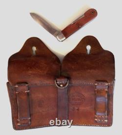 VTG WENGERINOX Military Swiss Army Folding Pocket Knife 1952, Mod. 51+Pouch 1934