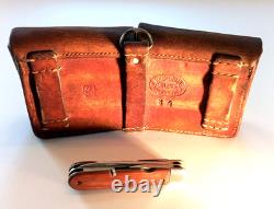 VTG WENGERINOX Military Swiss Army Folding Pocket Knife 1952, Mod. 51+Pouch 1934