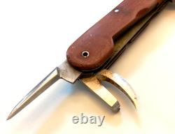 VTG WENGERINOX Military Swiss Army Folding Pocket Knife 1952, Mod. 51+Pouch 1934