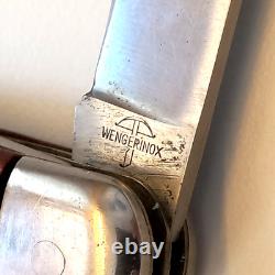 VTG WENGERINOX Military Swiss Army Folding Pocket Knife 1952, Mod. 51+Pouch 1934