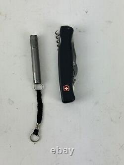 VTG Wenger Delemont Ranger Swiss Army Knife Lock Blade With Flashlight & Case