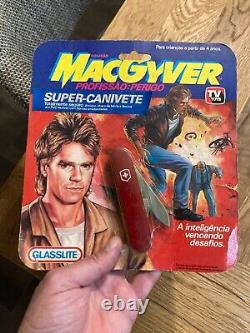 Very Rare, Glasslite-macgyver Swiss Army Pocket Knife Toy, Brazil, 1993