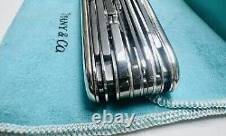 Very Rare Tiffany & Co. Sterling Silver 18k Gold NestleLarge Swiss Army Knife