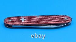 Very Rare Victorinox Solo Alox Old Cross Red Swiss Army Knife Vintage