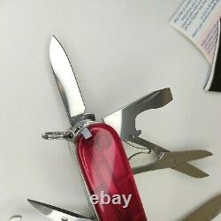 Very Rare Victorinox SwissFlame Ruby Swiss Army Knife Lighter NIB Box and Paper