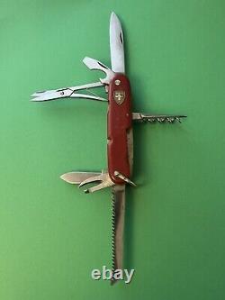 Very Rare Vintage Wenger Delemont 8 blade Swiss Army Knife Old Crest 1940-1964