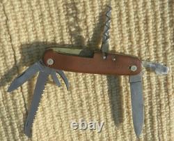 Very old antique Wenger Tahara Swiss Army Knife Very rare-Been Around, Camper