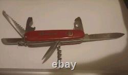 Victoria Era ELINOX CAMPING PICNICKER Swiss Army Knife w Serrated Main Blade