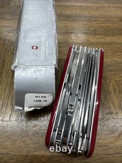 Victorinox 0.8564. XL Work Champ XL 31 Function Swiss Army Pocket Knife, Red