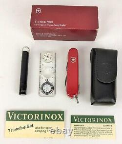 Victorinox 1.8726 Swiss Army Pocket Knife Traveler Set with Compass & Flashlight