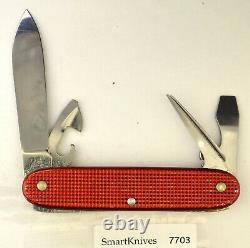 Victorinox 1998 red alox Soldier Swiss Army knife- used, excellent #7703