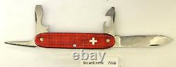 Victorinox 1998 red alox Soldier Swiss Army knife- used, excellent #7703